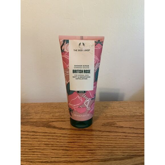 The Body Shop Shower Scrub ~ British Rose ~ 6.75 Fl Oz / 200ml Exfoliation - Picture 2 of 5